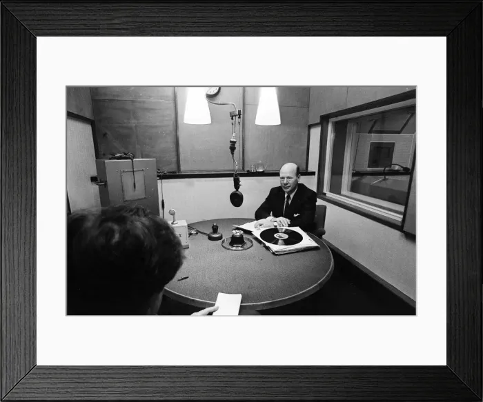 Framed Print : Roy Plomley BBC Radio Presenter of Desert Island Discs Jan 1967 on the 25th Framed Print : Roy Plomley BBC Radio Presenter of Desert Island Discs Jan 1967 on the 25th