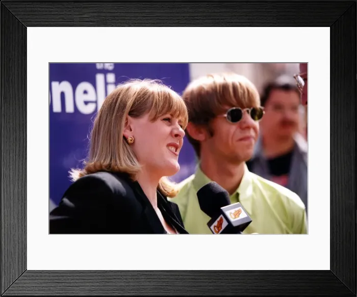 Framed Print : Coronation Street actors, Sarah Lancashire and Nicholas Cochrane Framed Print : Coronation Street actors, Sarah Lancashire and Nicholas Cochrane