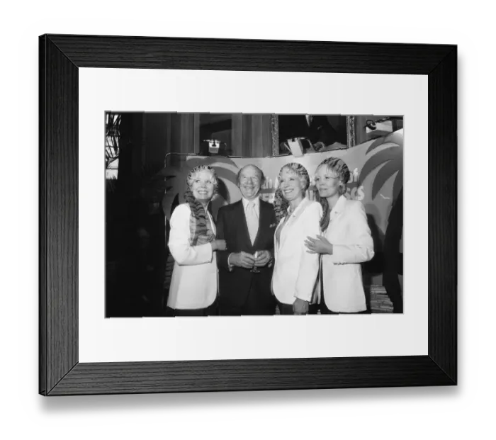 Framed Print : The Beverly sisters were guests at the party for the 40th anniversary of Desert Island