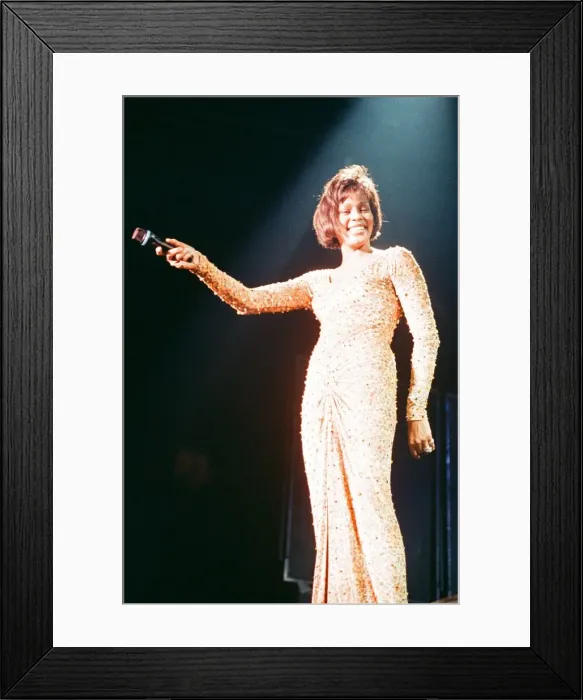Framed Print : Whitney Houston in Concert at the National Exhibition Centre, Birmingham Framed Print : Whitney Houston in Concert at the National Exhibition Centre, Birmingham