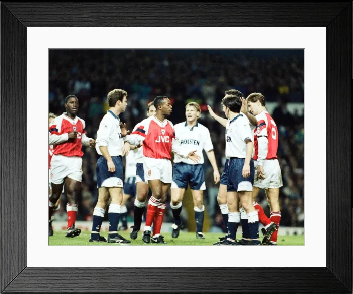 Framed Print : Tottenham v Arsenal premier league match at White Hart Lane, Saturday 12th December 1992 Framed Print : Tottenham v Arsenal premier league match at White Hart Lane, Saturday 12th December 1992