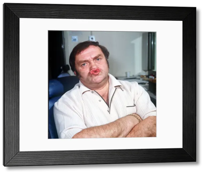 Framed Print : Comedian Les Dawson 1984