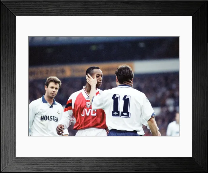 Framed Print : Tottenham v Arsenal premier league match at White Hart Lane, Saturday 12th December 1992