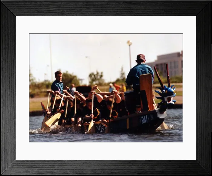 Framed Print : Dragon Boat Racing, somewhere Wales. 1st August 1997 Framed Print : Dragon Boat Racing, somewhere Wales. 1st August 1997