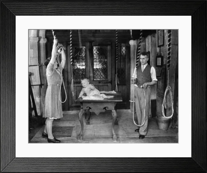 Framed Print : Bellringers baby at victory peal. Jimmy Booker, ten months Framed Print : Bellringers baby at victory peal. Jimmy Booker, ten months