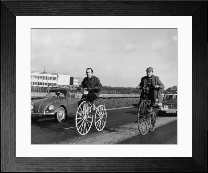 Framed Print : Brighton cycle run. Cyclists from all over England and Wales took part in a London to Framed Print : Brighton cycle run. Cyclists from all over England and Wales took part in a London to