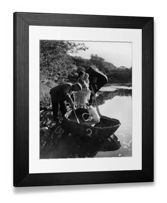 Framed Print : Coracles : Following a pattern evolved over two thousand years ago Framed Print : Coracles : Following a pattern evolved over two thousand years ago