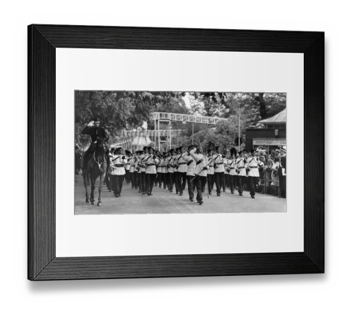 Framed Print : As a curtain raiser for the Royal Tournament which opens at Earls Court a 1