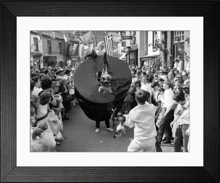 Framed Print : The great fertility rite is over. The drums are silent. Old Oss is in his stable Framed Print : The great fertility rite is over. The drums are silent. Old Oss is in his stable