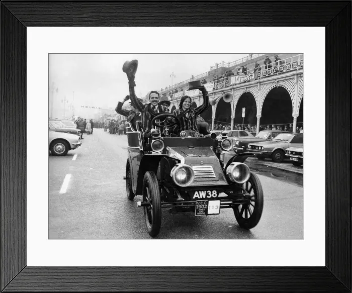 Framed Print : A 1902 James and Browne seen here on the promenade at Brighton at the end of the London Framed Print : A 1902 James and Browne seen here on the promenade at Brighton at the end of the London