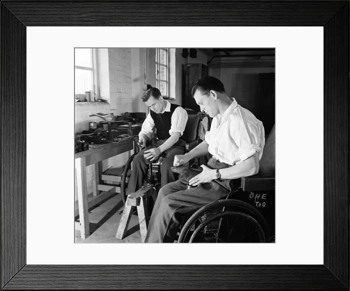Framed Print : Ex Servicemen at Ministry of Pensions Hospital, Stoke Mandeville, Circa 1948