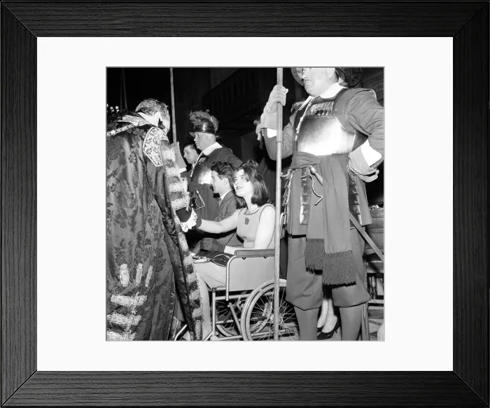 Framed Print : British Para Olympians, guest of honour of the Lord Mayor of London, at Mansion House
