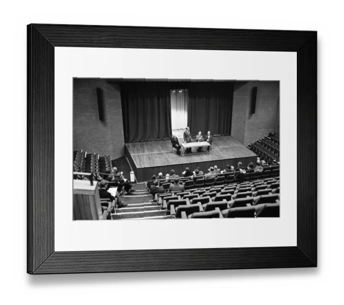 Framed Print : The Nuffield Theatre at Southampton University. 6th January 1964