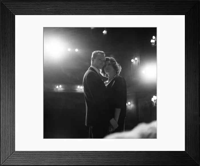 Framed Print : Marie Bell and Pierre Vaneck rehearse a scene from the production of Francoise Sagan Framed Print : Marie Bell and Pierre Vaneck rehearse a scene from the production of Francoise Sagan
