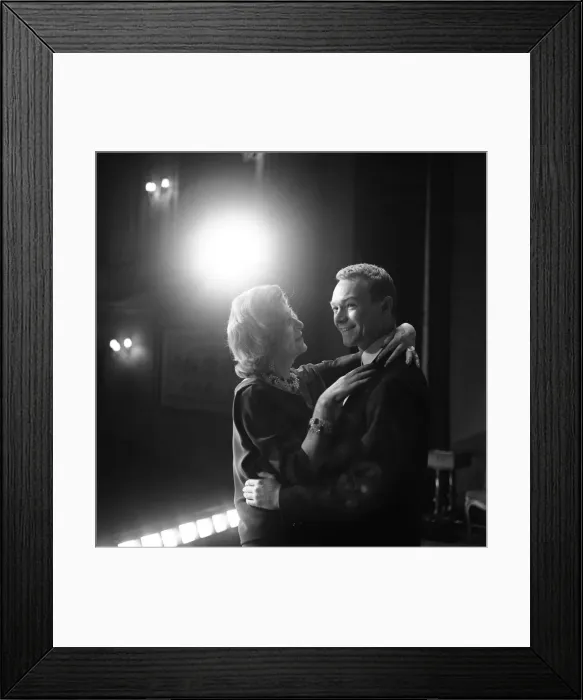 Framed Print : Marie Bell and Pierre Vaneck rehearse a scene from the production of Francoise Sagan Framed Print : Marie Bell and Pierre Vaneck rehearse a scene from the production of Francoise Sagan