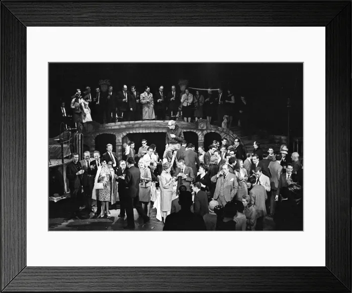 Framed Print : Fourth birthday celebrations for The Mermaid Theatre, built by the actor Sir Bernard Framed Print : Fourth birthday celebrations for The Mermaid Theatre, built by the actor Sir Bernard
