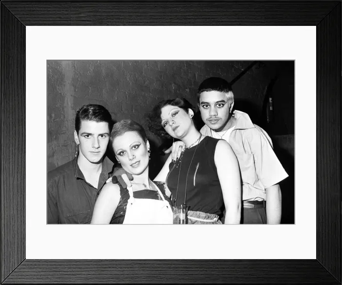 Framed Print : Punk Rockers at The Global village disco. 20th November 1976 Framed Print : Punk Rockers at The Global village disco. 20th November 1976