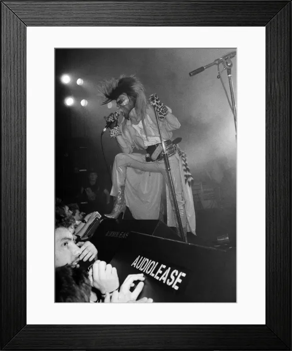 Framed Print : Sigue Sigue Sputnik in concert. 28th Feb 1986