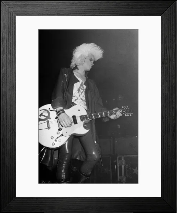 Framed Print : Sigue Sigue Sputnik in concert. 28th Feb 1986