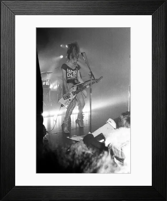 Framed Print : Sigue Sigue Sputnik in concert. 28th Feb 1986 Framed Print : Sigue Sigue Sputnik in concert. 28th Feb 1986