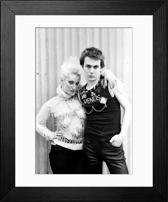 Framed Print : Punk Rock fashion hits the high street. Clothing from Seditionaries on Kings Road Framed Print : Punk Rock fashion hits the high street. Clothing from Seditionaries on Kings Road