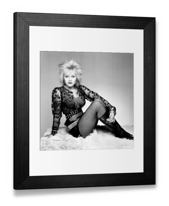Framed Print : Rock singer Becky Bondage. 2nd December 1982