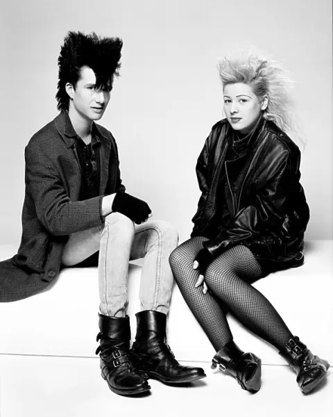Punk couple Sharlene Burnell and Gary Telford who were photographed by Prince Andrew for