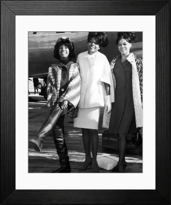 Framed Print : Supreme Girls in Town, one of many groups America is sending to Britain in an effort to