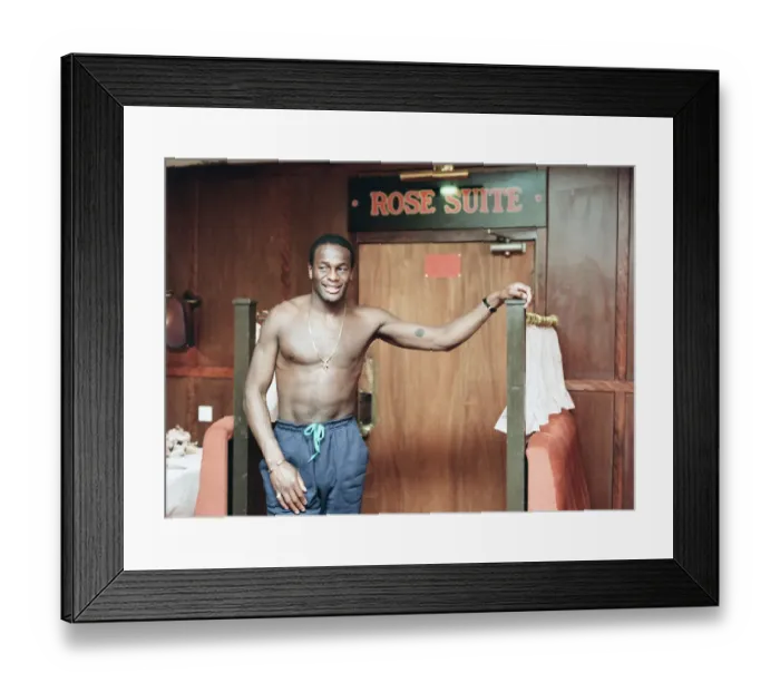 Framed Print : Justin Fashanu Airdrie United Football Player, 6th February 1993