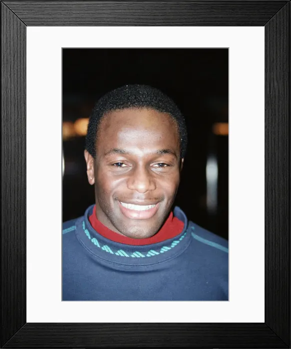 Framed Print : Justin Fashanu Airdrie United Football Player, 6th February 1993 Framed Print : Justin Fashanu Airdrie United Football Player, 6th February 1993