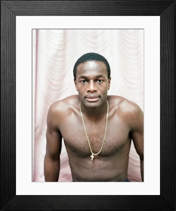 Framed Print : Justin Fashanu Airdrie United Football Player, 6th February 1993 Framed Print : Justin Fashanu Airdrie United Football Player, 6th February 1993