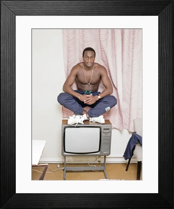 Framed Print : Justin Fashanu Airdrie United Football Player, 6th February 1993 Framed Print : Justin Fashanu Airdrie United Football Player, 6th February 1993