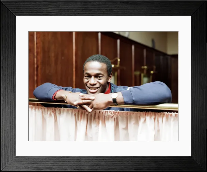 Framed Print : Justin Fashanu Airdrie United Football Player, 6th February 1993 Framed Print : Justin Fashanu Airdrie United Football Player, 6th February 1993