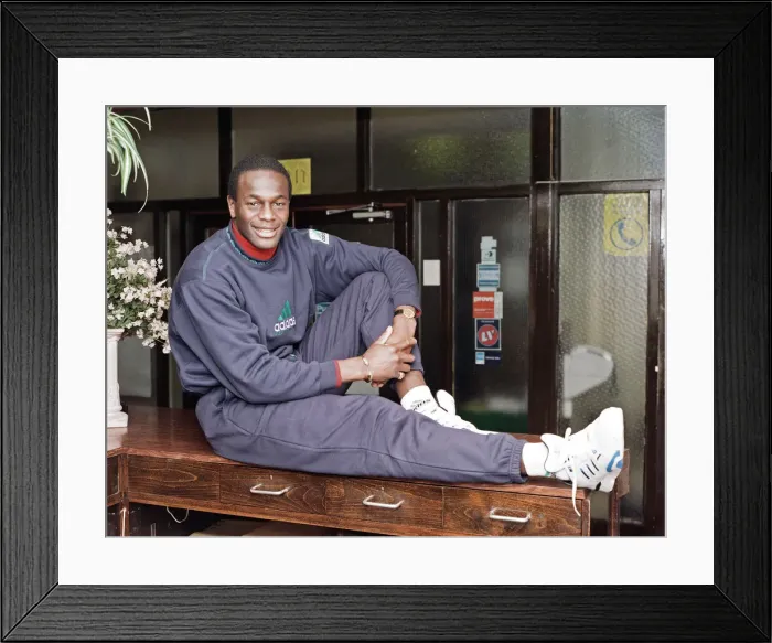 Framed Print : Justin Fashanu Airdrie United Football Player, 6th February 1993 Framed Print : Justin Fashanu Airdrie United Football Player, 6th February 1993