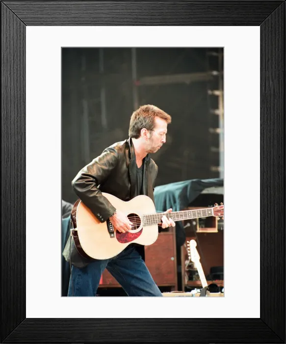 Framed Print : Eric Clapton on stage at Masters of Music Benefit Concert, Hyde Park, London Framed Print : Eric Clapton on stage at Masters of Music Benefit Concert, Hyde Park, London