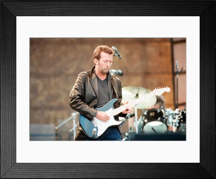 Framed Print : Eric Clapton on stage at Masters of Music Benefit Concert, Hyde Park, London Framed Print : Eric Clapton on stage at Masters of Music Benefit Concert, Hyde Park, London