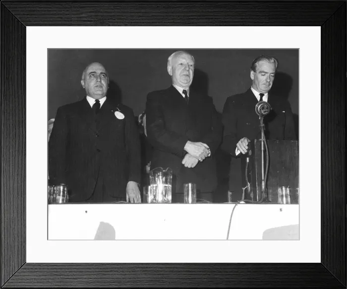 Framed Print : 1954 Conservative Party Conference at Blackpool Left to Right Home Secretary Sir Framed Print : 1954 Conservative Party Conference at Blackpool Left to Right Home Secretary Sir