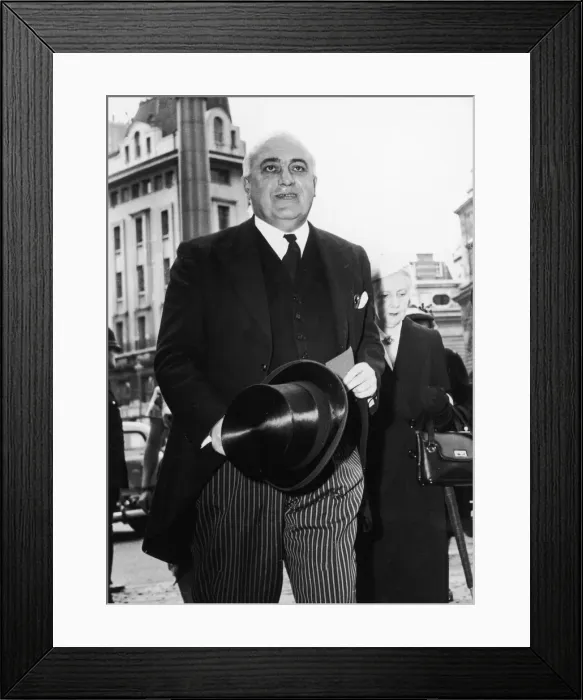 Framed Print : The Lord Chancellor Lord Kilmuir ( David Maxwell Fyffe) seen here attending Framed Print : The Lord Chancellor Lord Kilmuir ( David Maxwell Fyffe) seen here attending