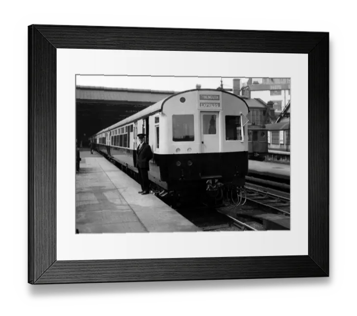 Framed Print : The L. N. E. R.s latest electric train made its inaugural run on the Newcastle to coast