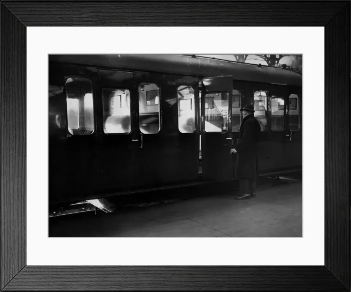 Framed Print : The new type of electric train departed from Newcastle Central Station on its South Framed Print : The new type of electric train departed from Newcastle Central Station on its South