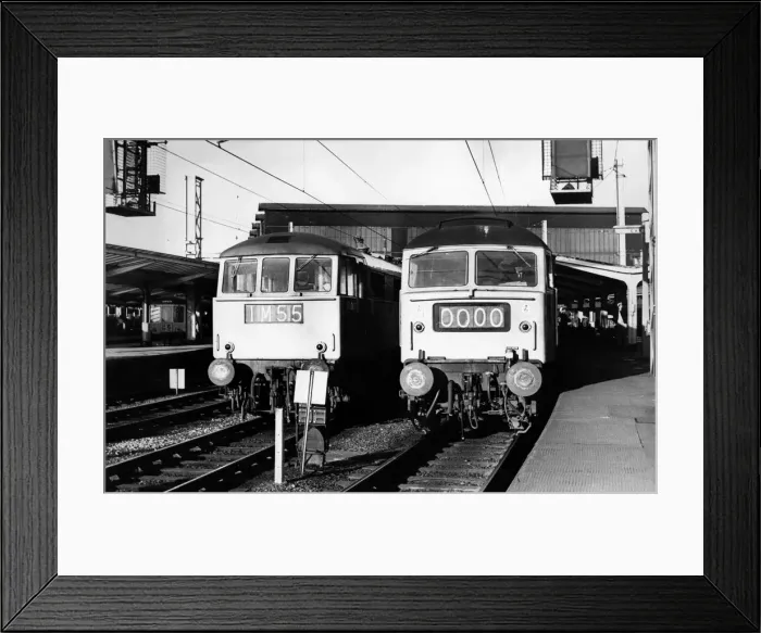 Framed Print : Electric trains held up at Carlisle on 3rd January 1976 Framed Print : Electric trains held up at Carlisle on 3rd January 1976