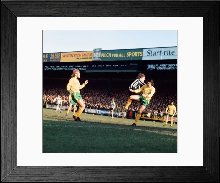 Framed Print : Norwich v. Newcastle. 24th February 1973 Framed Print : Norwich v. Newcastle. 24th February 1973