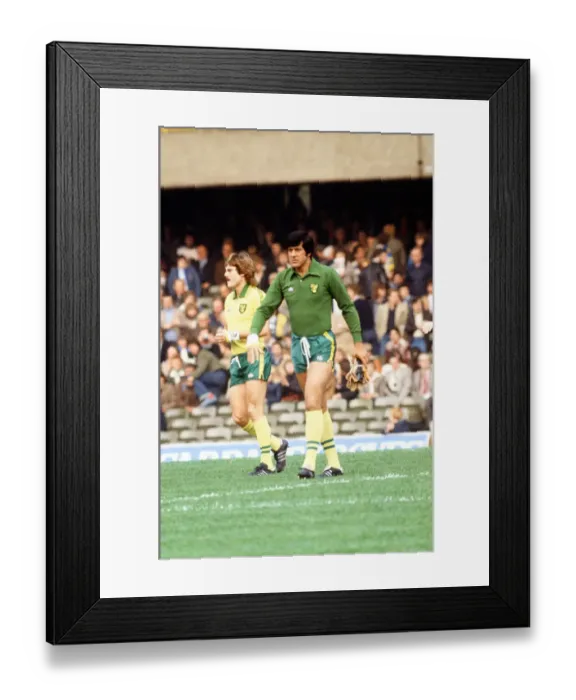 Framed Print : Chelsea v. Norwich City. Kevin Keelan. 29th October 1978