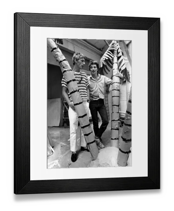 Framed Print : Singer Paul Weller, during his time in The Style Council