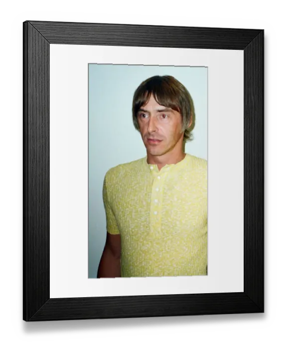 Framed Print : Paul Weller, backstage at T In The Park, music concert, 14th July 1997
