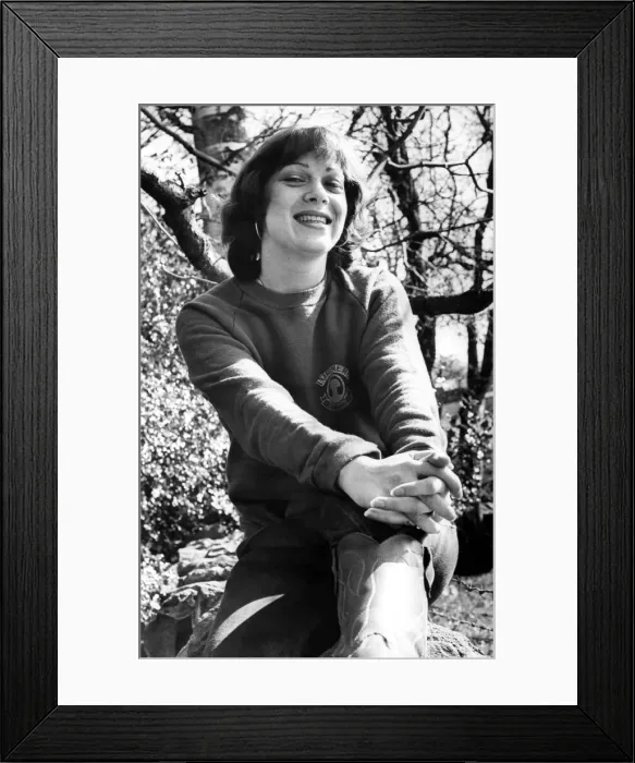 Framed Print : Denise Welch pictured at her parents house in Ebchester near Consett Framed Print : Denise Welch pictured at her parents house in Ebchester near Consett