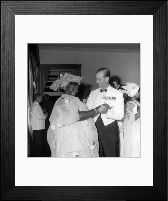Framed Print : Duke of Edinburgh Prince Philip during a royal visit to West Africa 4 / 2 / 61 Framed Print : Duke of Edinburgh Prince Philip during a royal visit to West Africa 4 / 2 / 61
