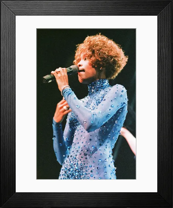 Framed Print : Whitney Houston on her I m your baby tonight Framed Print : Whitney Houston on her I m your baby tonight