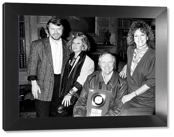 Tim RIce, Bjorn Ulvaeus, Barbara Dickson and Elaine Page pictured at the presentation of