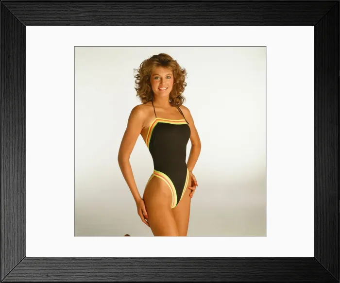 Framed Print : Kirsty Bertarelli, formerly Kirsty Roper. Pictured here on a photoshoot a day after being